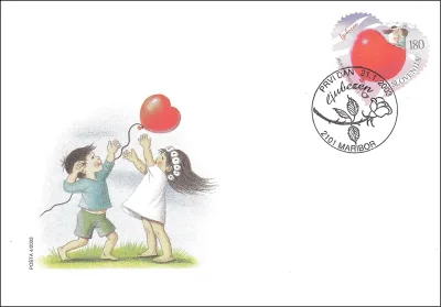VOŠČILNA ZNAMKA - LJUBEZEN